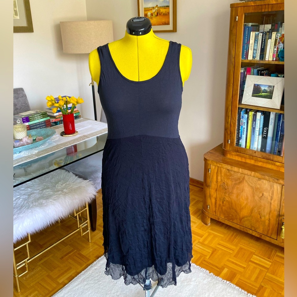 Flattering Layered Black Dress